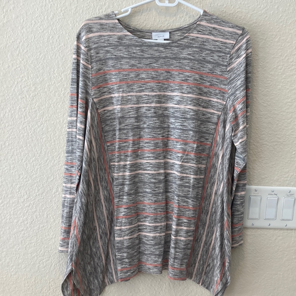 J.Jill purejill size petite Large long sleeve tunic, exc condition